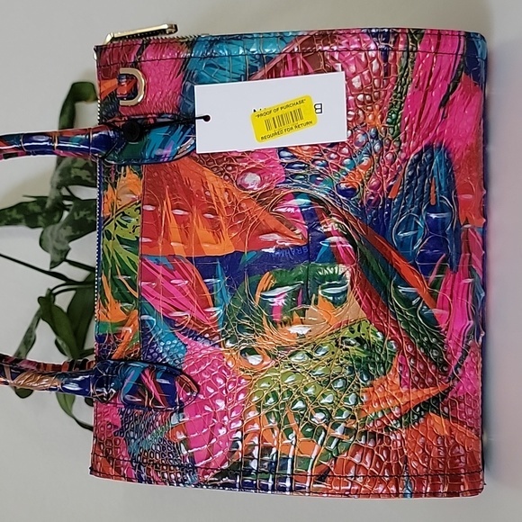 NWT Brahmin Small Caroline Lush Melbourne Satchel Crossbody Bag. - Picture 3 of 12